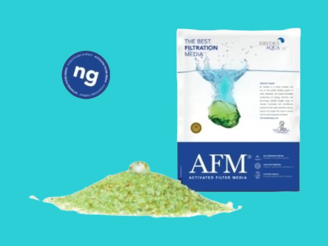 Sac de 25 lbs de média filtrant AFM ng – Verre recyclé activé pour filtration piscine.