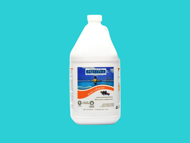 Acid enhance 3.78L vue de devant, reduit le PH de l'eau