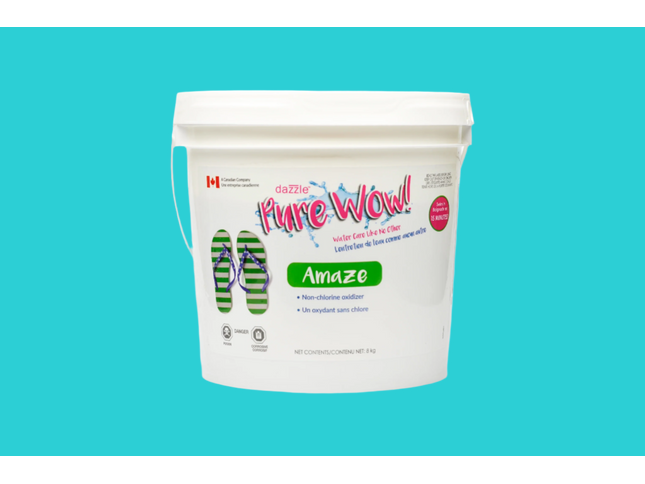 Seau de Dazzle PureWOW! Amaze 8kg - traitement choc sans chlore pour piscine et spa