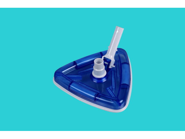 Tête de balayeuse pour piscine en vinyle – accessoire léger avec brosses intégrées pour nettoyage sans risque.