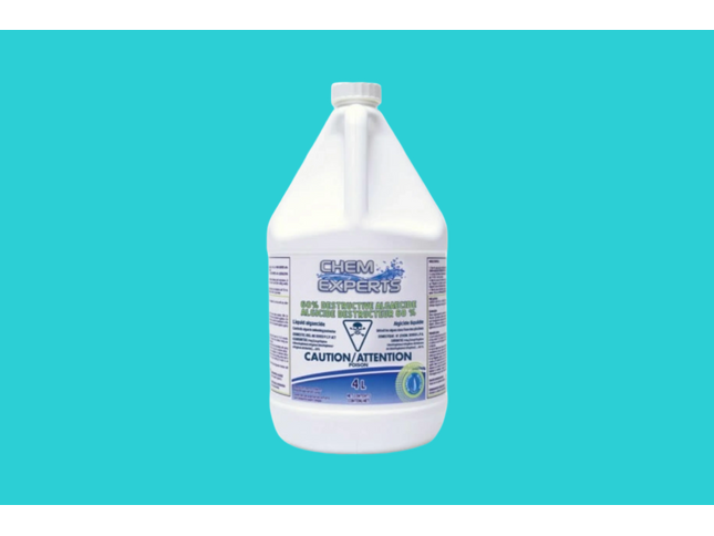 Contenant de 4 litres d'Algicide Liquide 60% pour piscine – traitement concentré contre les algues