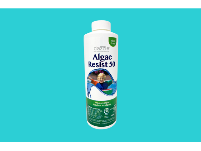 Contenant de Algicide Préventif 50 Dazzle pour piscine – traitement concentré pour la prévention des algues