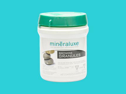 Contenant de 600 g de granules de brome Mineraluxe pour spa