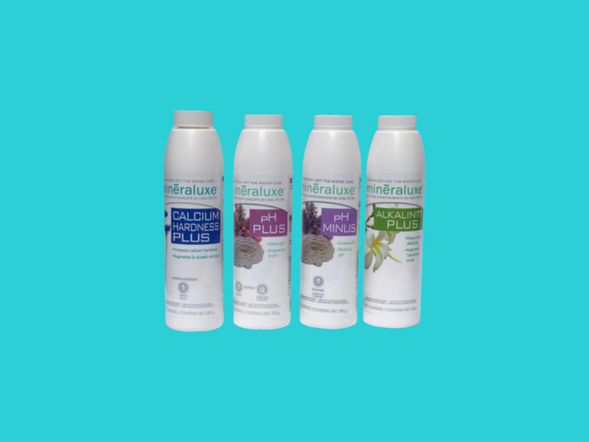 Kit de Produits de Balancement pour Spa – ensemble de produits pour équilibrer les paramètres chimiques de l'eau du spa.