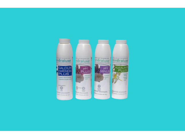 Kit de Produits de Balancement pour Spa – ensemble de produits pour équilibrer les paramètres chimiques de l'eau du spa.