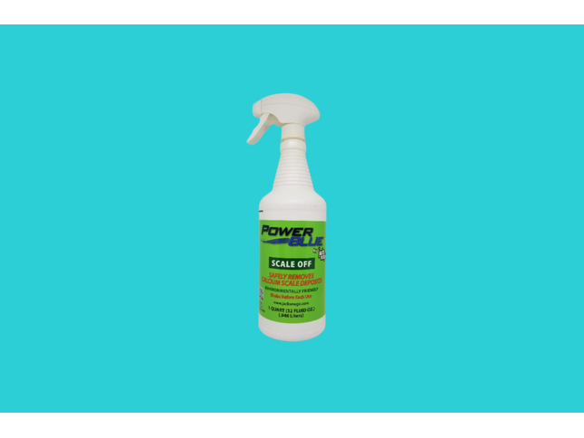 Bouteille de 1 L de Jack’s Magic Power Blue Scale Off – détartrant pour piscines et spas.