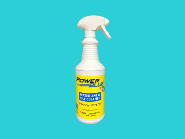 Bouteille de 1 L de Jack’s Magic Power Blue – Nettoyant pour ligne d’eau et carrelage de piscine.