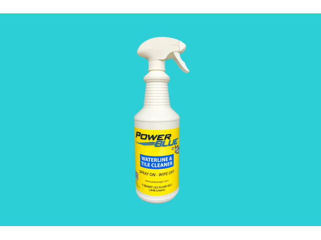 Bouteille de 1 L de Jack’s Magic Power Blue – Nettoyant pour ligne d’eau et carrelage de piscine.