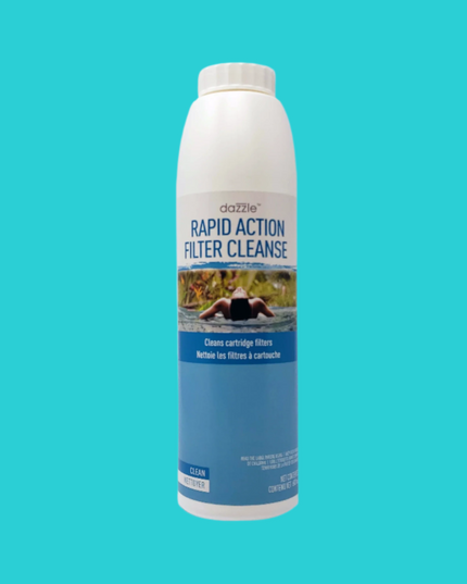 Bouteille de 600 ml de Dazzle Nettoyant à Filtre Action Rapide pour Spa – nettoyant puissant pour filtres de spa.